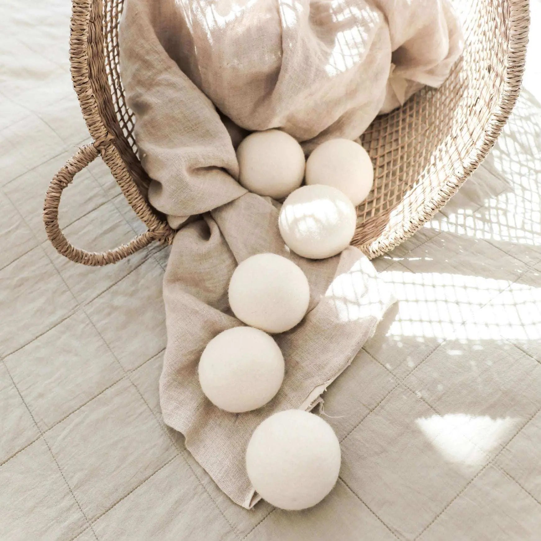 Wool Dryer Balls - Eco-Friendly, Reusable Laundry Essential for Soft and Static-Free Fabrics