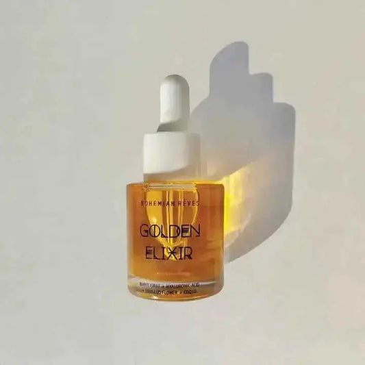 Bohemian Reves Radiance Serum - Luxurious Golden Elixir for Skin Radiance  